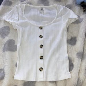 Brand- Mudd, Size- XS, white with buttons